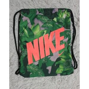 Nike Athletes Gym Sack Bag Golf Masters Augusta Colorway Green Flowers Cinch Bag